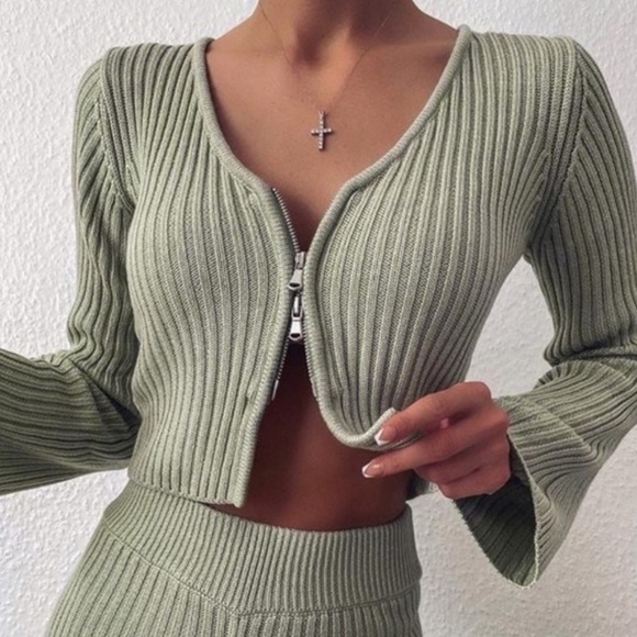 Tiger Mist Tops - TIGER MIST Otto Jumper Top Matcha Green